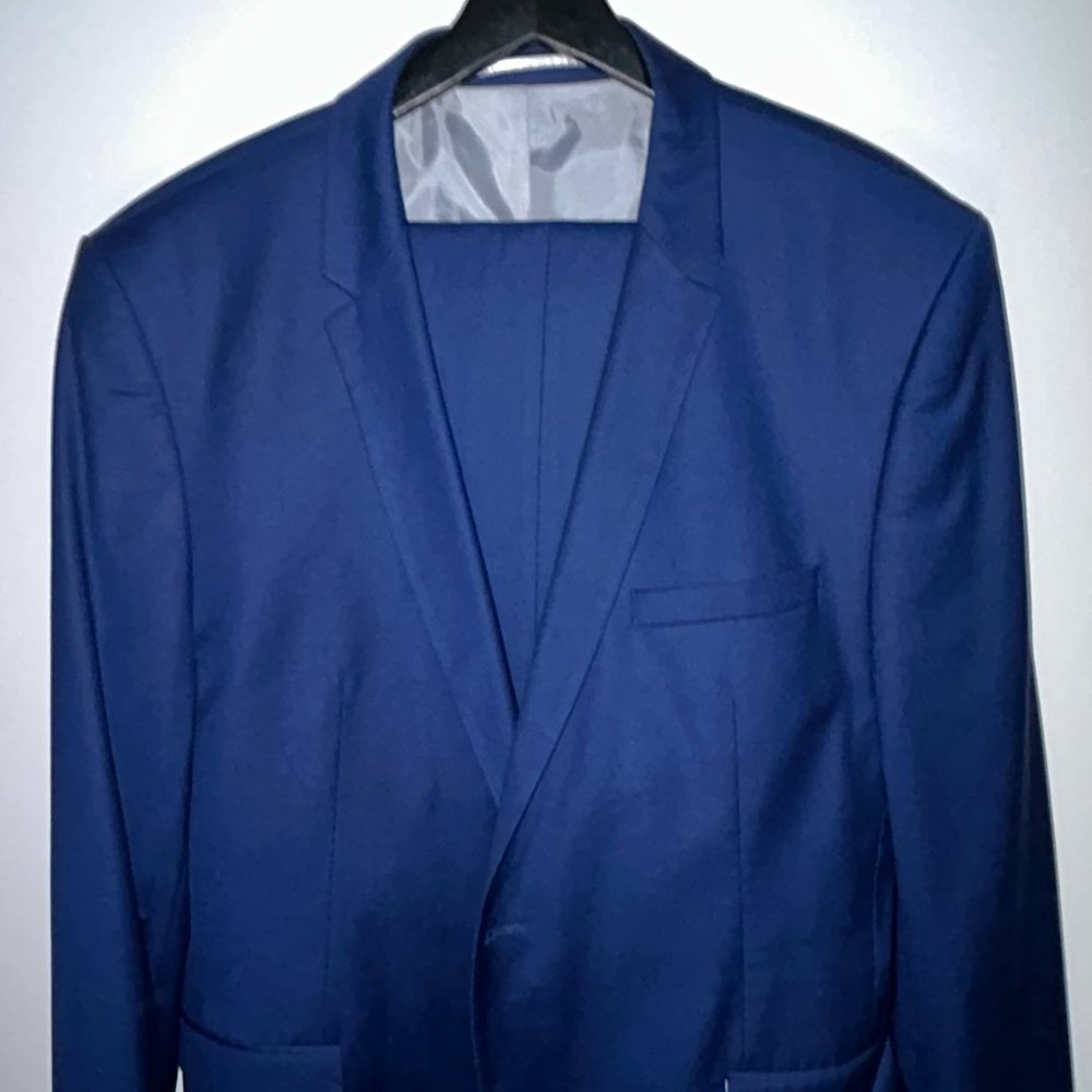TRENDY Royal Blue SELECTED SUIT 46R / 38